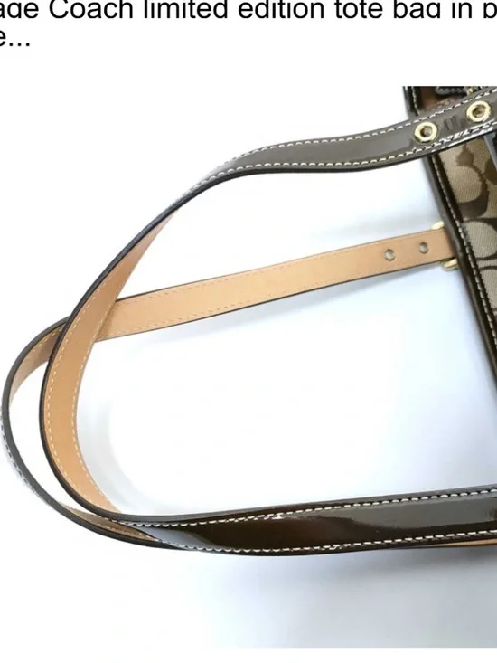 Coach Limited Edition Patchwork Leather Tote Bag Style No. 9499 - Multi-Color - Picture 5 of 10